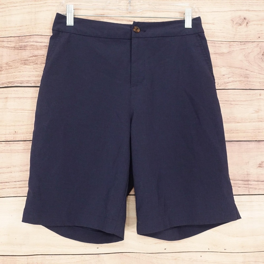 Tommy Bahama Golf Shorts Mens 29 Blue Chino Microfiber Stretch 9 Inseam Casual